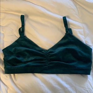 Joy Lab Emerald Velvety Sports Bra